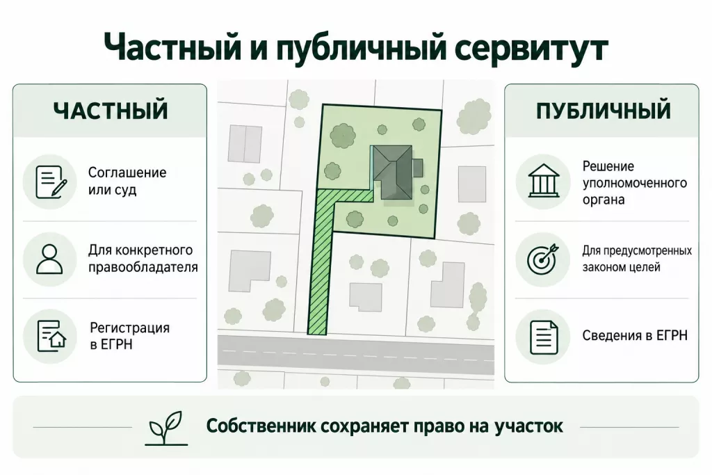 Частный и публичный сервитут Частный и публичный сервитут